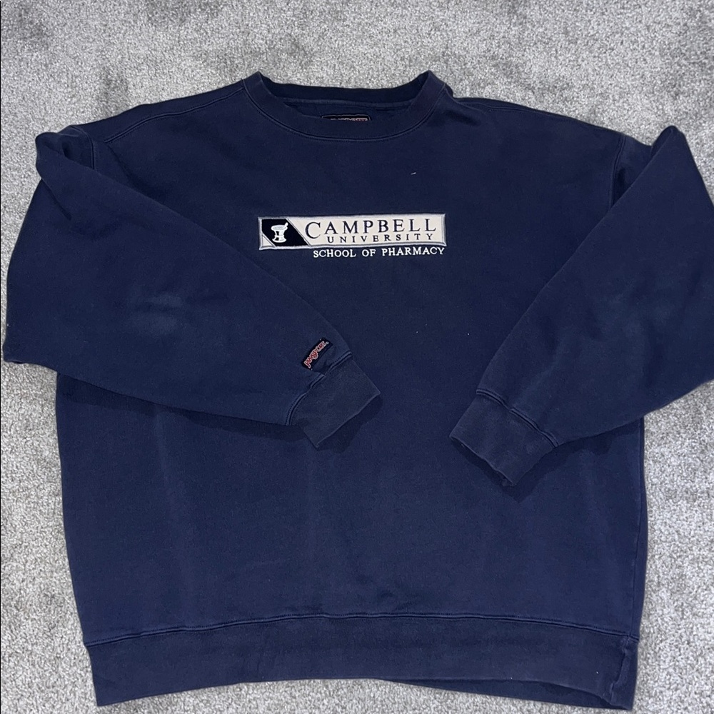 Vintage Jansport Campbell School of Pharmacy Camels fleece sweatshirt L retro